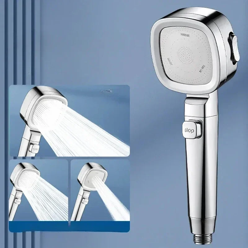 Xiaomi Adjustable Water Massage Sprayer High Pressure Shower Head Water Saving 3-Modes Shower Heads Home Bathroom Accessories 2
