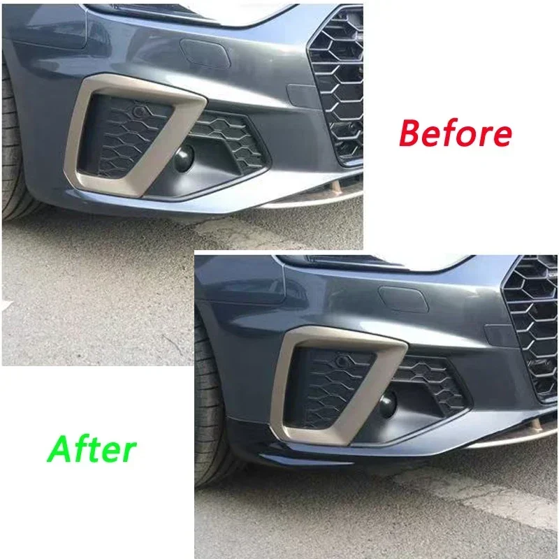 Frontspoiler Für Audi A4/S4 B9 Limousine & Avant 2020-2024 - Glänzend Schwarz