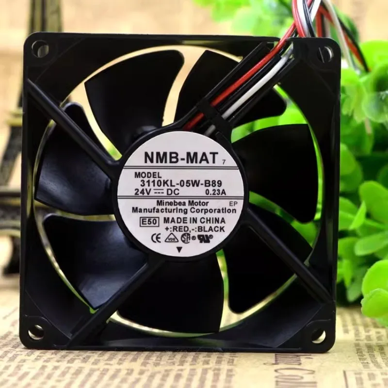 

Original New Cooling Fan for NMB 3110KL-05W-B89 24V 0.23A frequency converter cooling fan 8025 80*80*25MM