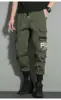 Thin Streetwear Casual Pants Men Ribbons Harem Jogging Pants Male Slim Fit Spring Cargo Pants Multi-Pockets Women Trouser J9 3