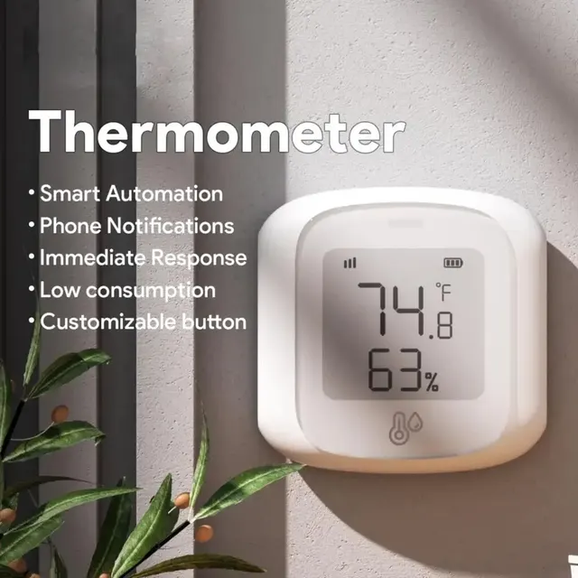 Smart WiFi/Zigbee Temperature & Humidity Sensor, Indoor Hygrometer with LCD 3