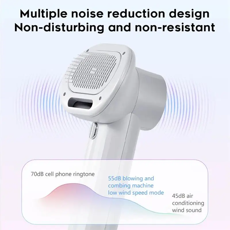 Pet Hair Dryer Dog Dryer Smart Hair Dryer Cat Grooming Hairdressing Blow & Comb Silent Smart Pet Hair Grooming Accessories Supplies