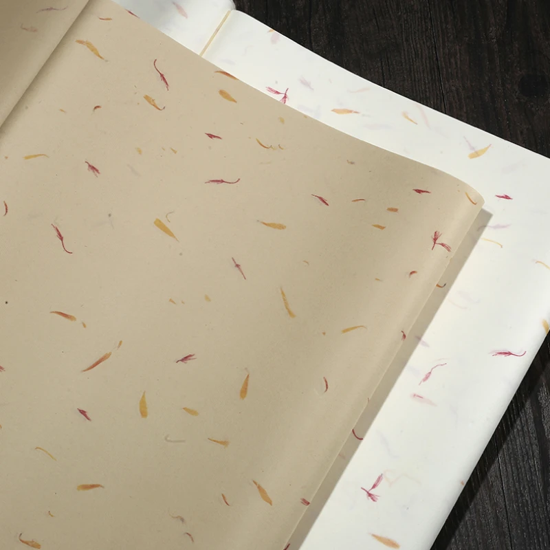 

Yunlong Flower Plant Fiber Half-Ripe Xuan Paper Chinese Calligraphy Painting Art Tea Rice Paper Brush Pen Writing Drawing Papier