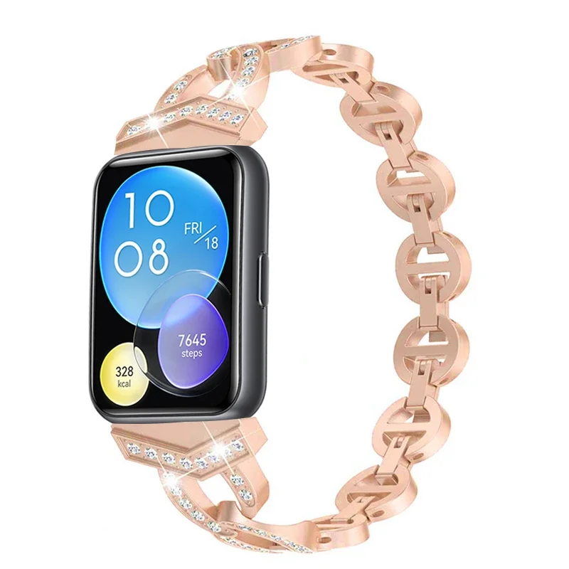 Diamond Metal Watch Strap Bracelet