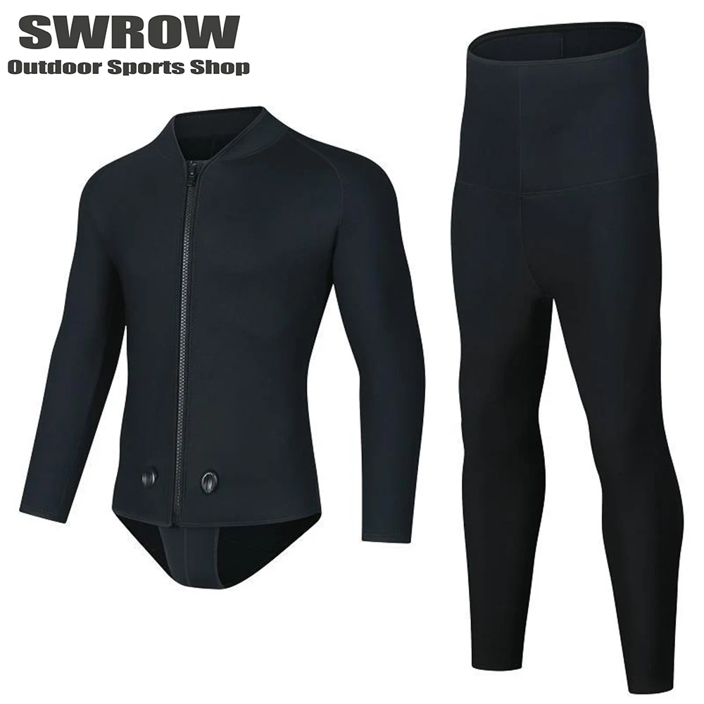 

Неопреновый гидрокостюм 3 мм для взрослых, теплый Сноркелинг, топ для серфинга, цельный жилет, брюки для подводной охоты, модель 2023