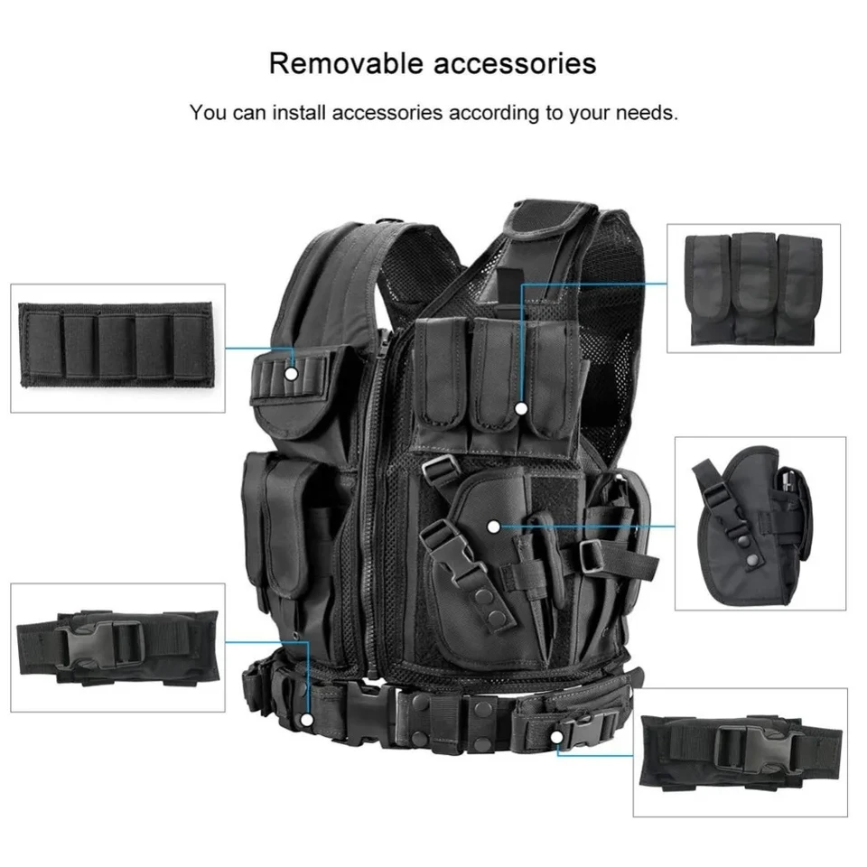 Panneau À Rabat Avant Détachable Tactique, Molle Flap Triple Mag Pouch Open Top 5,56 Mm / 7,62 Mm for AVS JPC2.0, Équipement De Gilet Militaire (Color : CP