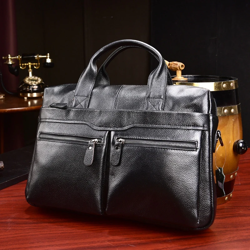 

Brand Fashion Designer Leather Messenger Briefcase Men's Business Bags IPad Computer Bags 2023 Hot Fashion Male HandBag Tote Bag