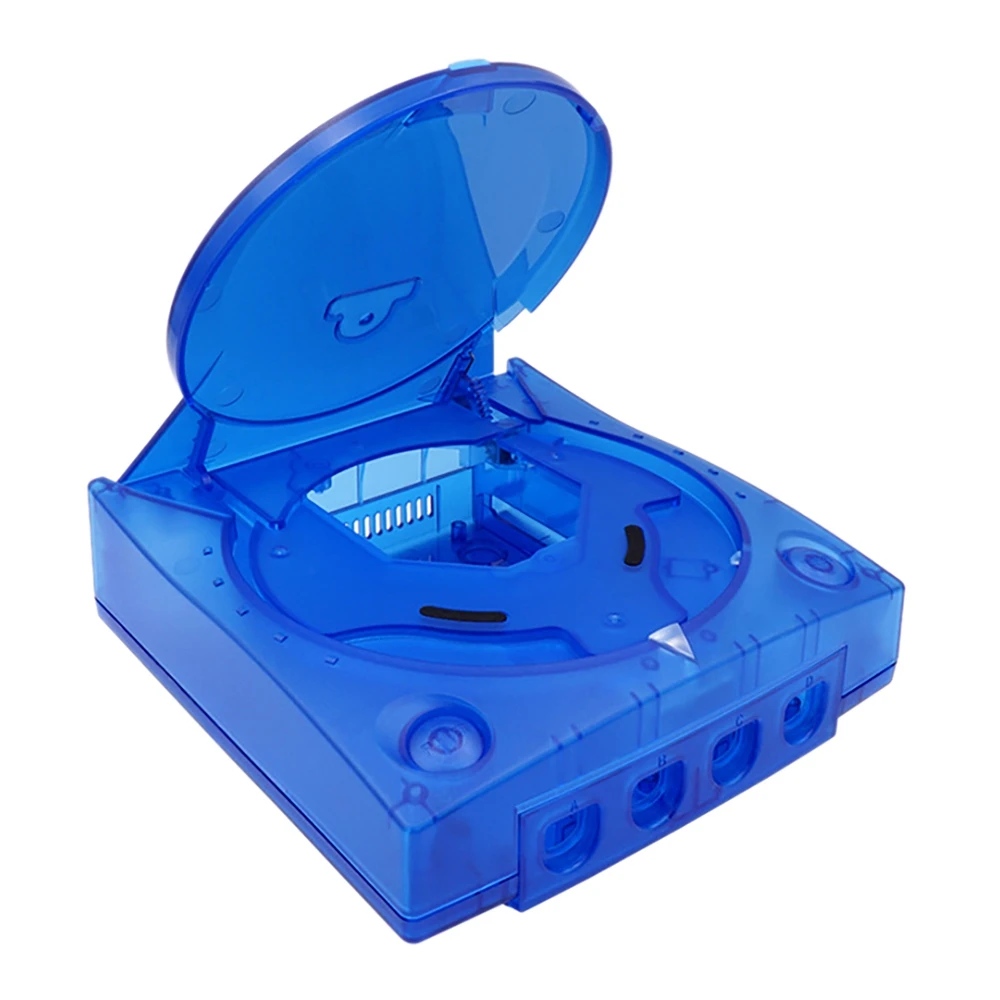 

For SEGA Dreamcast DC Scratch Resistant Retro Video Game Console Case Replacement Plastic Case (Transparent Blue)