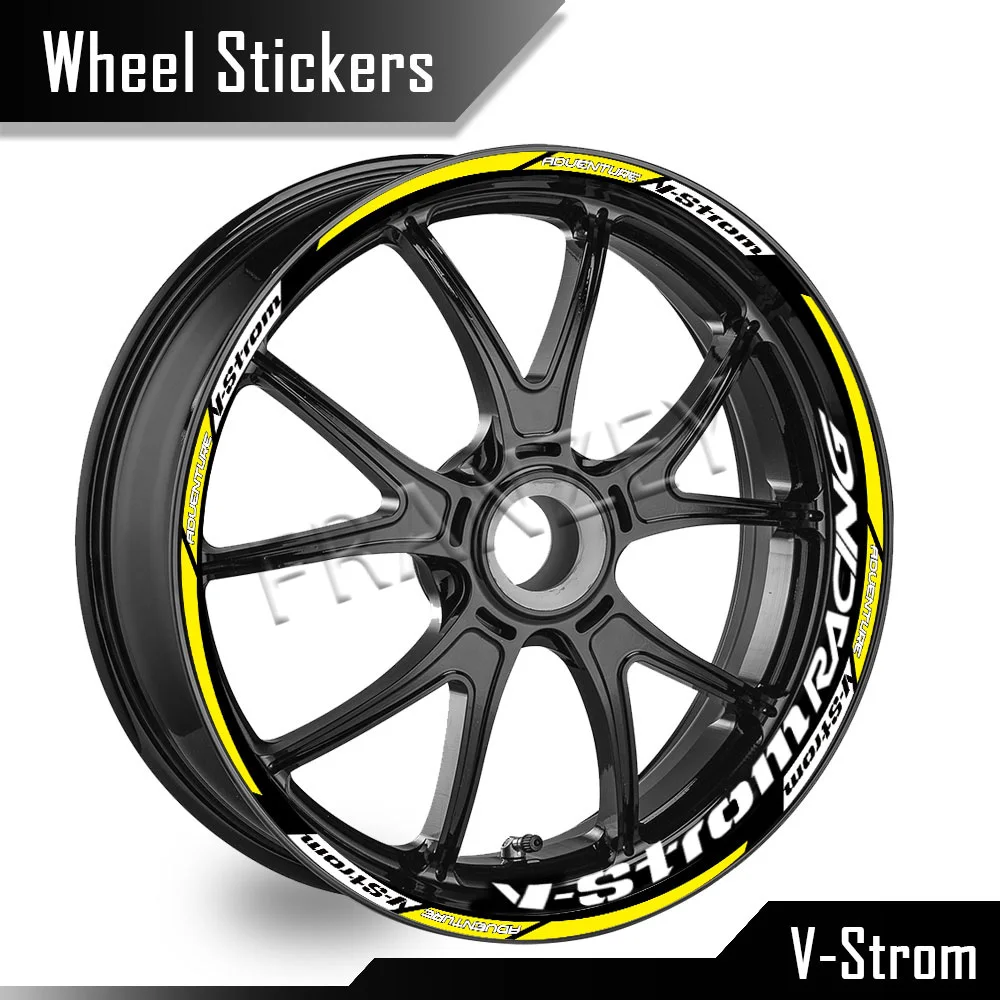 Reflective Wheel Sticker Rim Decal Hub Stripe Tape Accessories 19″17