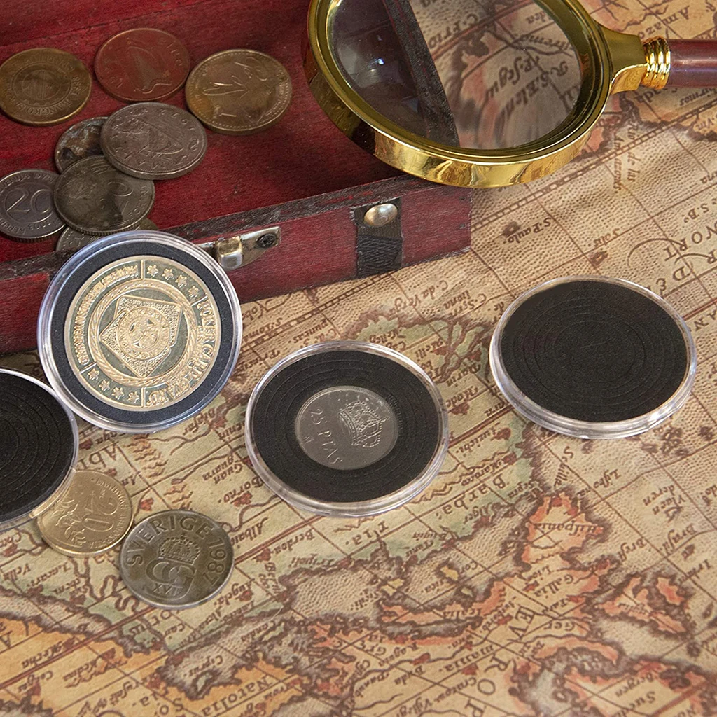 동전홀더 투명 동전 캡슐 홀더 보관함 케이스 메달 수집용 블랙 개스킷 17/20.5mm 25mm 27mm 30mm 35mm 40m -  G마켓 모바일