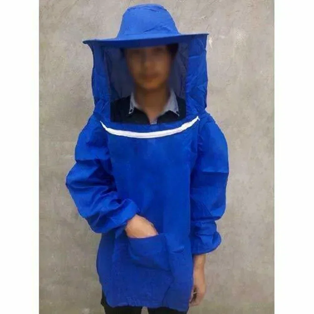 Protective Beekeeping Jacket Veil Smock Equipment BeeKeeping Hat Sleeve Suit Outfit Sting Proof Ventilated