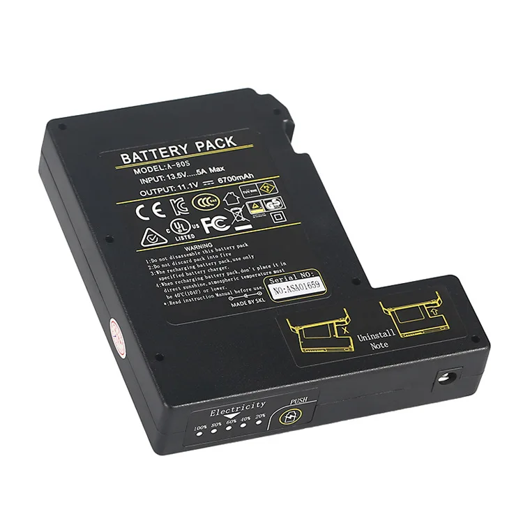 Original COMPTYCO Comptair Fiber Optic Fusion Machine Battery A-80S FS-60A Fusion Machine Hot Melt Machine Battery