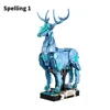 Wizarding World Moc Bricks 76414 Patronus Collectible 2-in-1 Building Blocks Set Christma Gift Idea for Teen Aged 14 and Up Toys 3