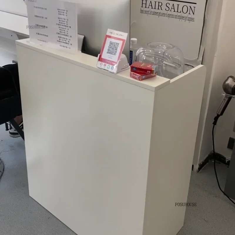 Nordic Reception Desks Supermarket Convenience Store Mini Cashier Desks Multifunctional Furniture Bar Table Counter Tables C