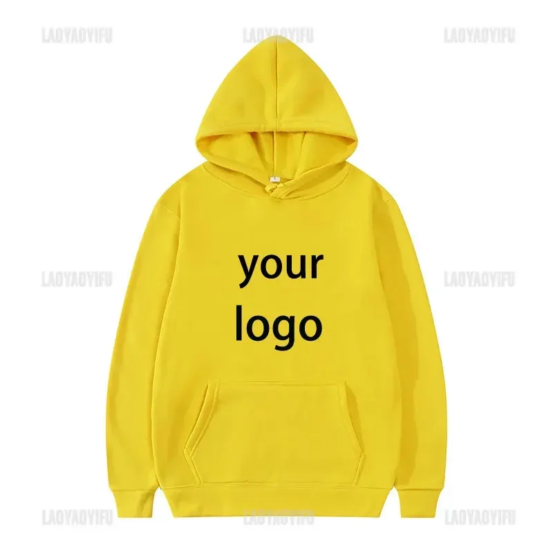 2024 Estudiante Casual Texto impreso personalizado Sudadera con capucha DIY Logotipo personalizado Sudadera con capucha personalizada Sudadera con logotipo de texto
