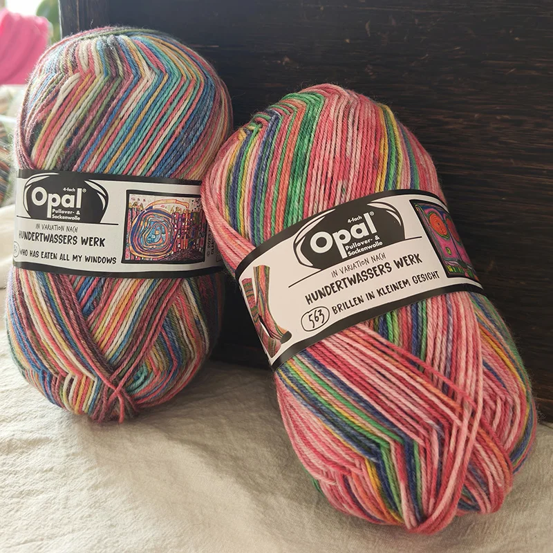 Opal Kollektion nach Hundertwasser Edition 4 75% wool, 25% polyamide/ Nylon socks knitting yarn 3