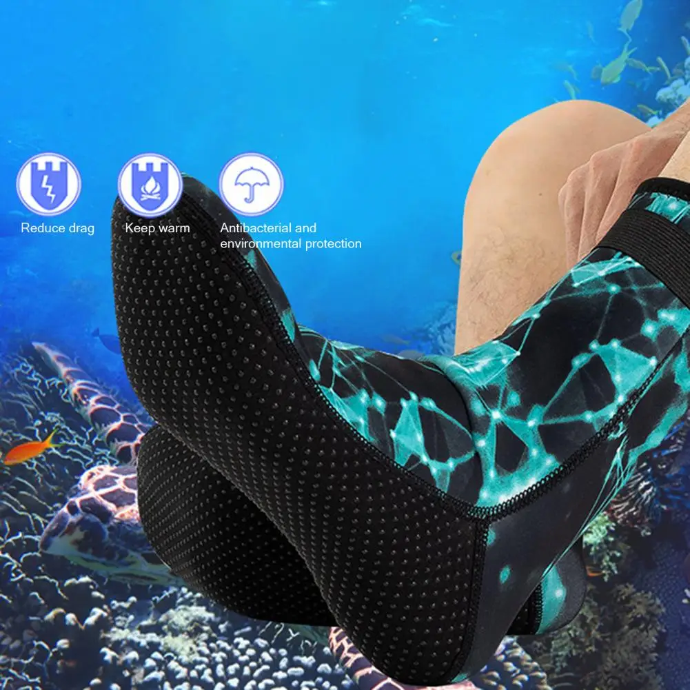 Beach Walking Socks Waterproof Neoprene Diving Socks Camouflage Beach Volleyball Non-slip Sole for Outdoor Water Sports Hiking
