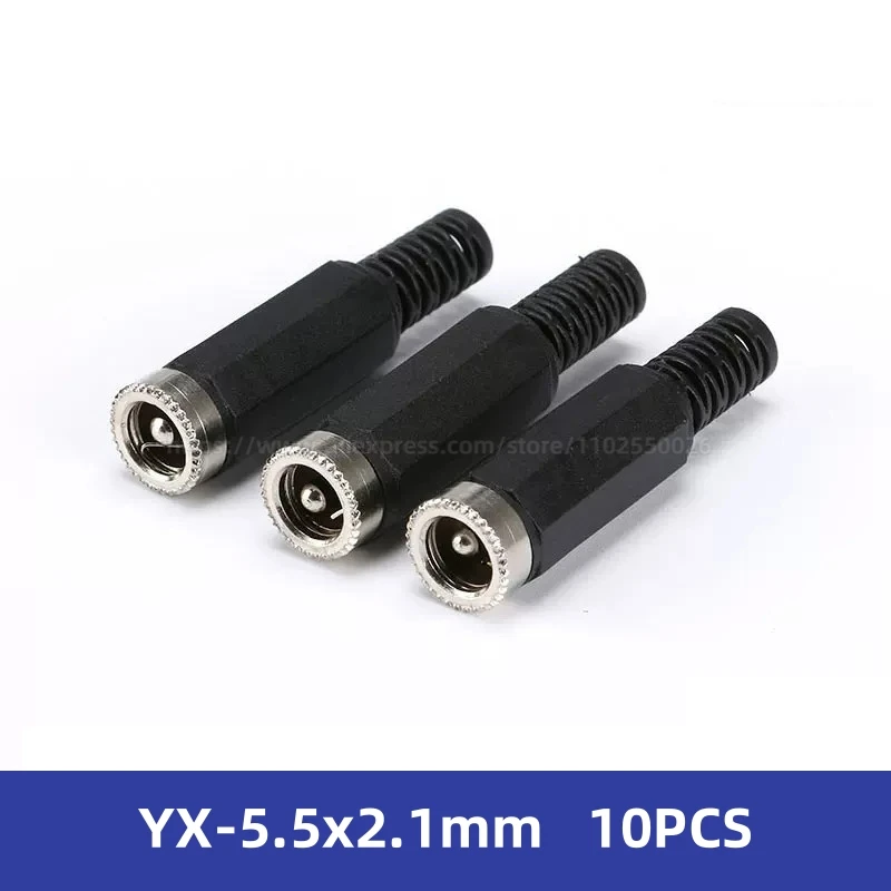 Generico 2x CONNETTORE PRESA DC da pannello ALIMENTAZIONE 5.5x2.1 mm DC022B 2 PIN jack F