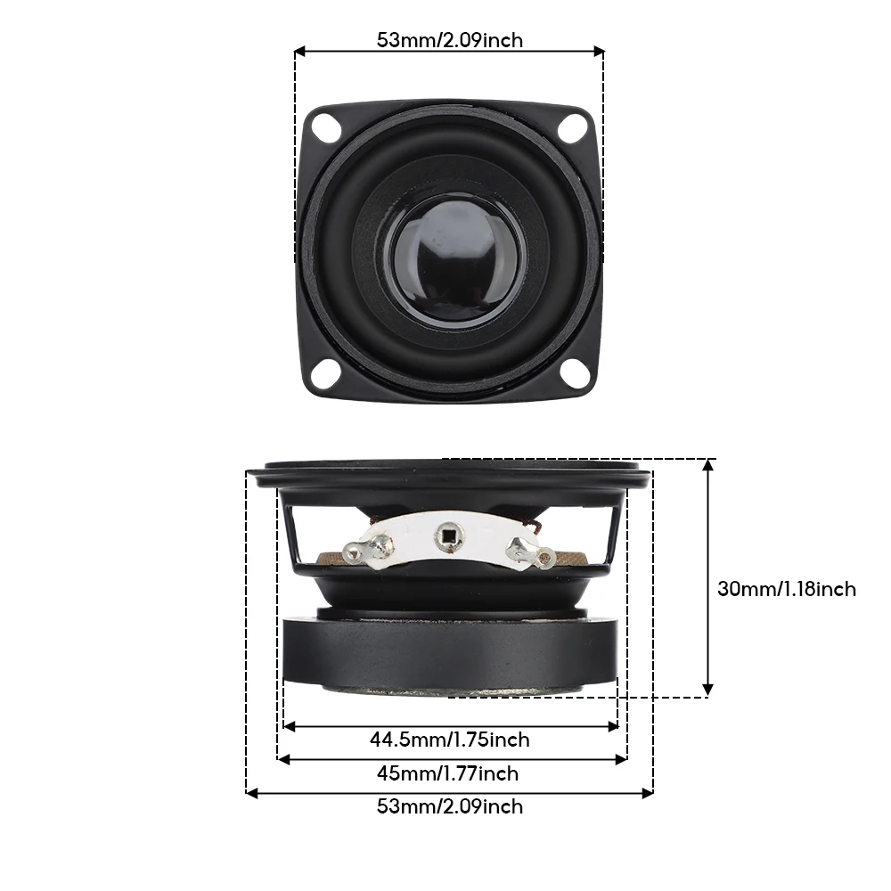 Bluetooth speaker mini bluetooth speaker 2Pcs/lot 53MM 2 Inch Speaker 4 Ohm 5W Full Range Mini Woofer Speakers DIY Bluetooth Audio Subwoofer Loudspeaker