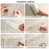 Acrylic Comb Holder Organizer Storage Shelf Clear Transparent Wall-Mounted Hair Brushes Rack Bathroom Accessories Home Shelves 5