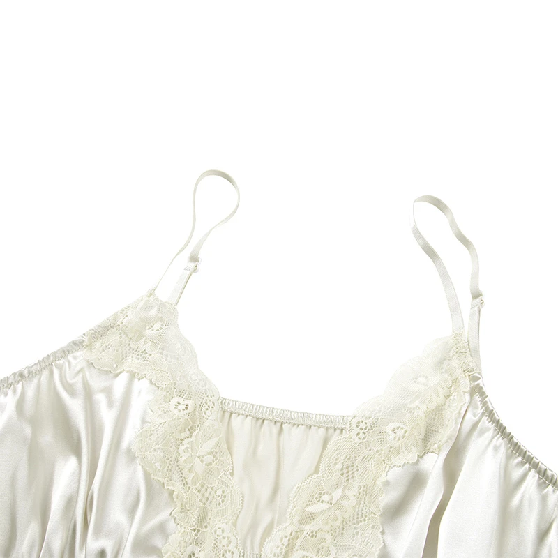 Camisola de encaje de verano para mujer, top beige rosa sin mangas con cuello en V, top ajustado, top corto dulce y sexy a la moda