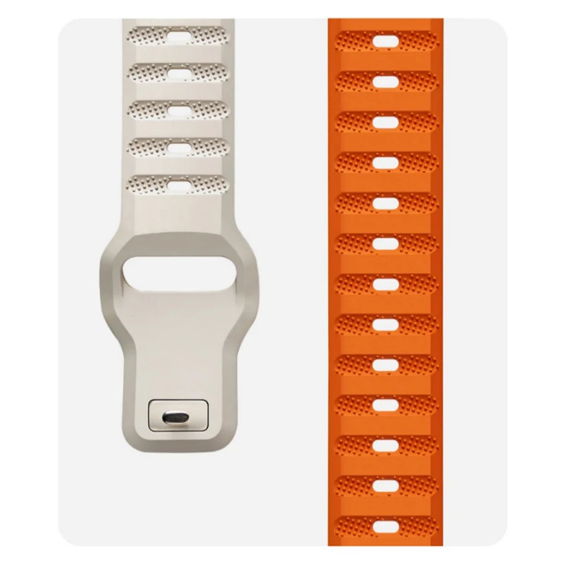 Premium Silicone Sport Watch Strap - 22mm Replacement Band