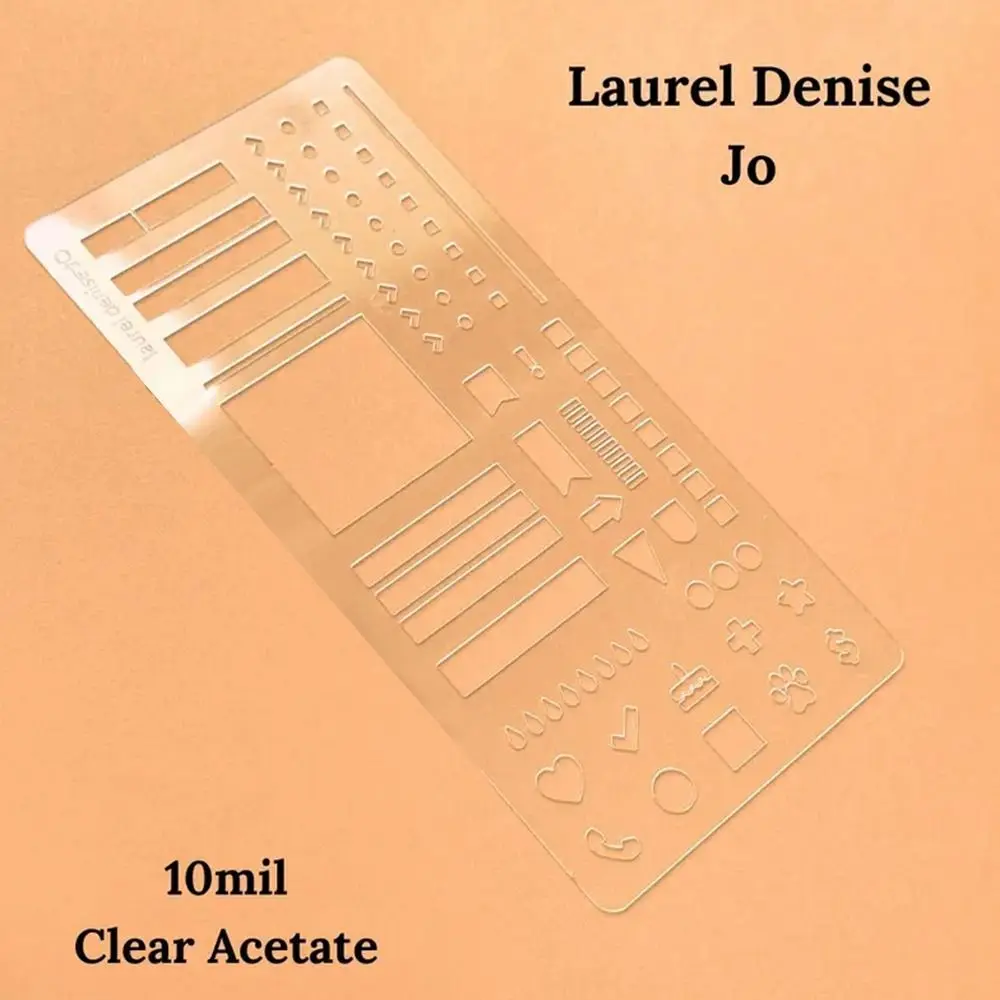 계획 달력용 수동 템플릿 도트 그리드 투명 수제 유연한 기록 템플릿 재사용 가능한 그림 및 목록 템플릿