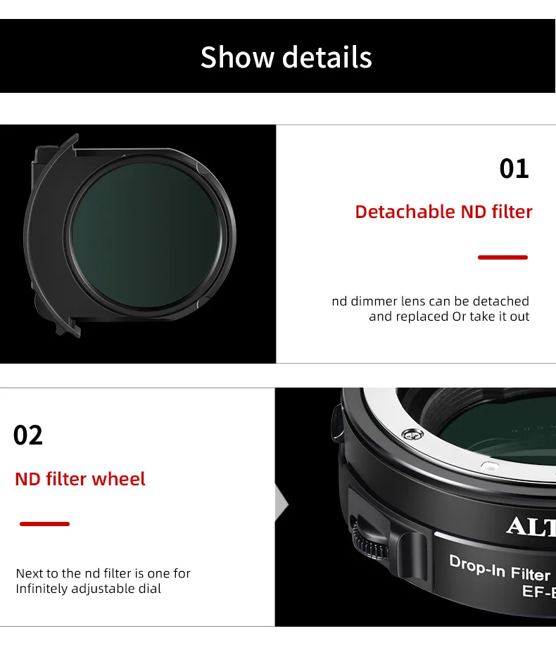 ALTSON-EOS R Anel Adaptador Micro Câmera Única,