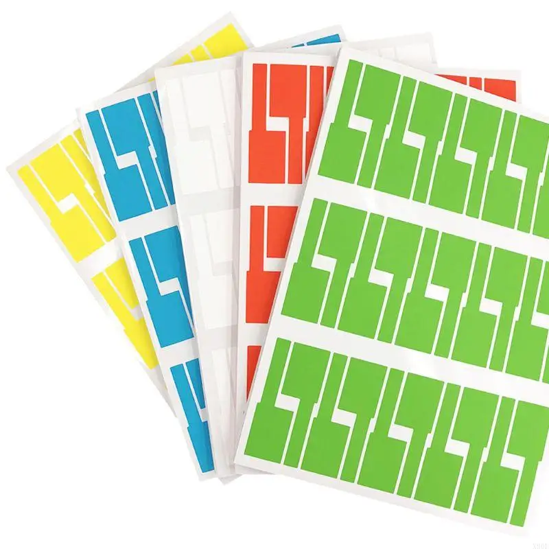 X90F 30 Pcs Self-Adhesive Cable Label Waterproof Identification Tags for Office Work School Computer Cord Printer
