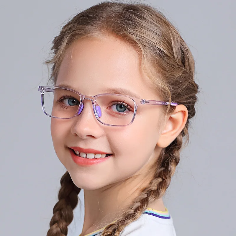 Silicone-Kids-Blue-Light-Glasses-Frame-Child-Clear-Computer-Spectacles ...