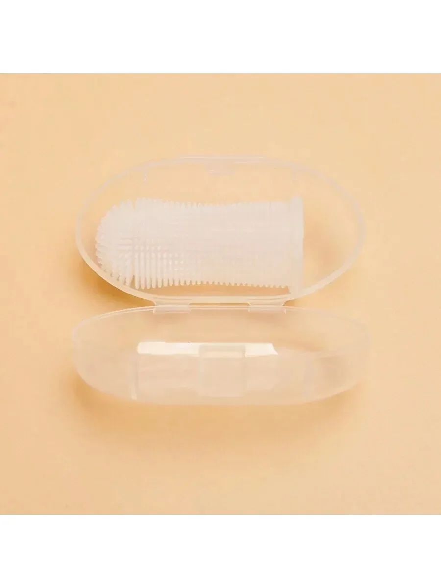 Pet Finger Toothbrush with Silicone Bristles for Effective Oral Cleaning
