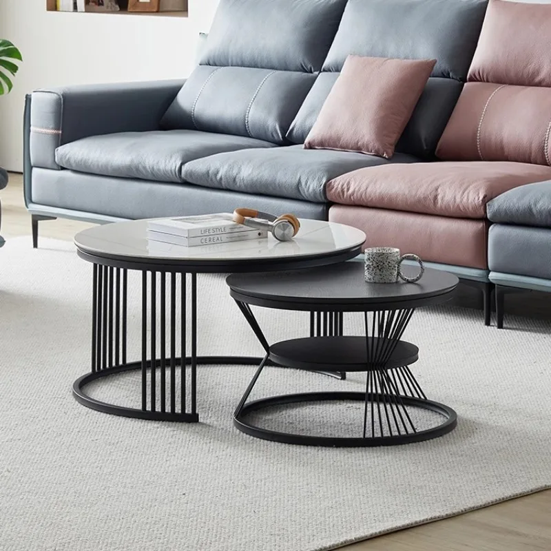 

Designer Coffee Table Storage Marble Frames Vintage Table Floor Modern Salon Console Stolik Kawowy Living Room Furniture