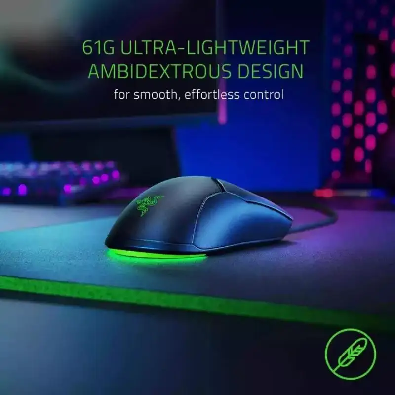 Razer Viper Mini Wired Gaming Mouse Gamer 61g Lightweight 8500DPI PAW3359  Optical Sensor Chroma RGB Gaming Mouse Mice For Pc