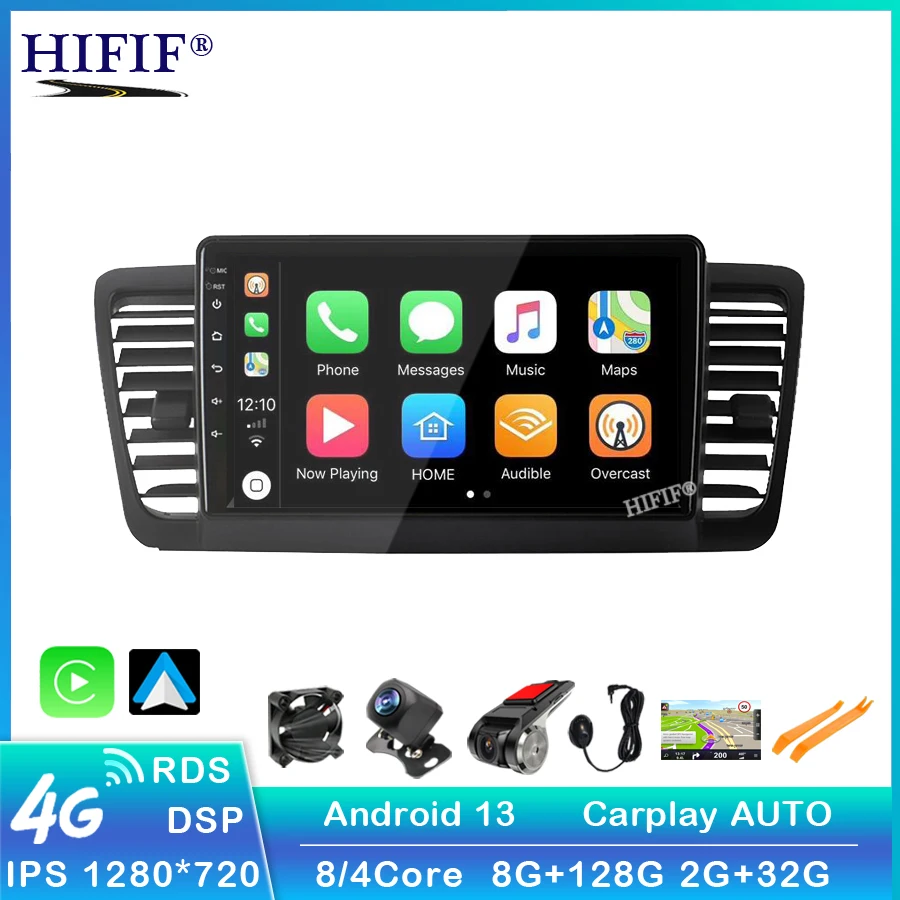 

Автомагнитола на Android 13 для Subaru Outback 3 Legacy 4 2003-2009 мультимедийный видеоплеер 2 din DSP GPS-навигатор раздельный экран