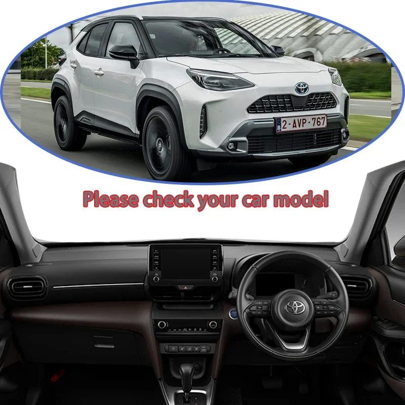 LUWU Tappetini Antiscivolo In Gomma Per Toyota Yaris Cross 2021-2023 – Set Console Centrale, Braccioli, Portiere, Colore Bianco Fluorescente