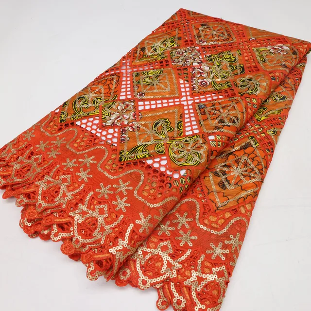 Wholesale African Purple Wax Fabric With Stones 1