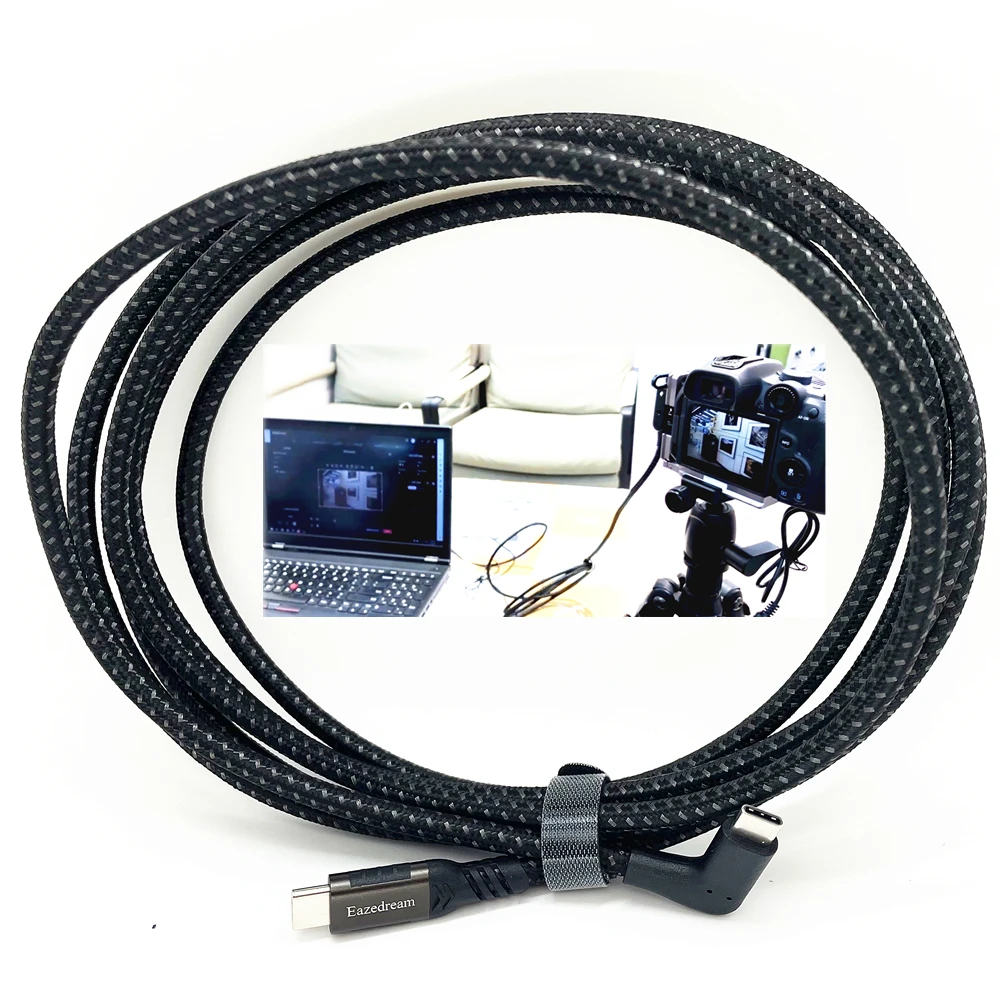 Cavo Live Stream Da 3M Usb-C / Usb3.0 A Type-C Per Canon Eos R Rp R5 R5C R7 R10 R3 V10 , R6 Mark Ii , 1Dx Mark Iii , M6 Mark Ii