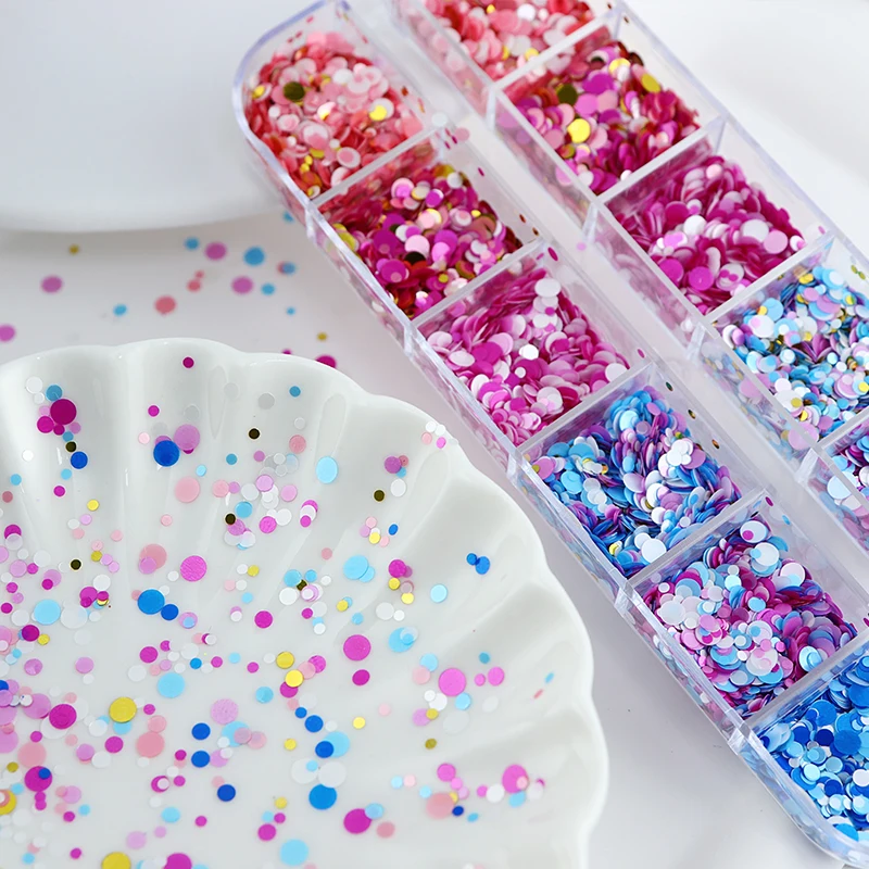 Snowflake Sequins Glitter Confetti for Craft Resin Slime Supplies 