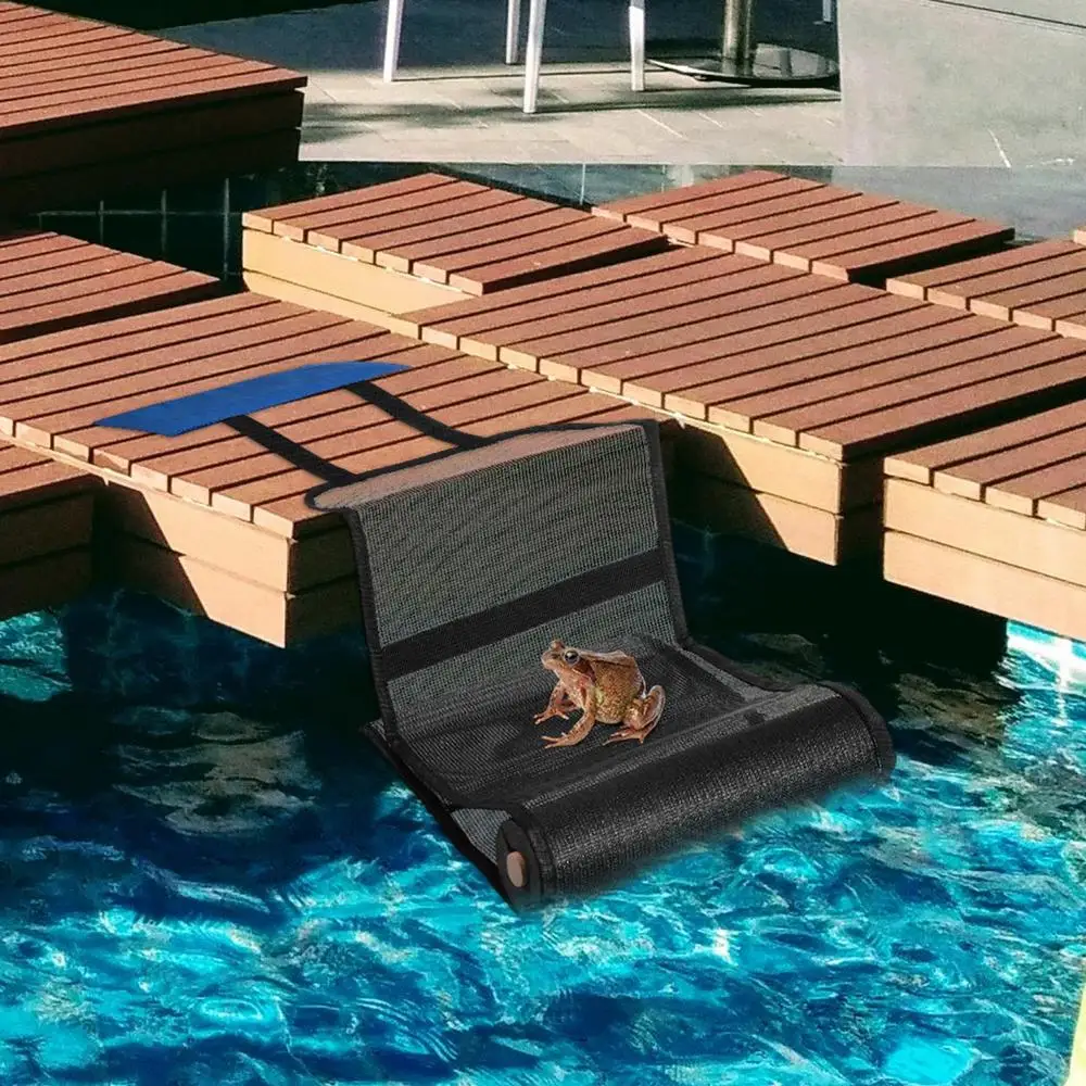 Animal Swimming Saving Escape Ramp Oxford Cloth Pool Floating Animal Saver Rescue Tool Frog Saver For Outdoor Frog Chipmunk