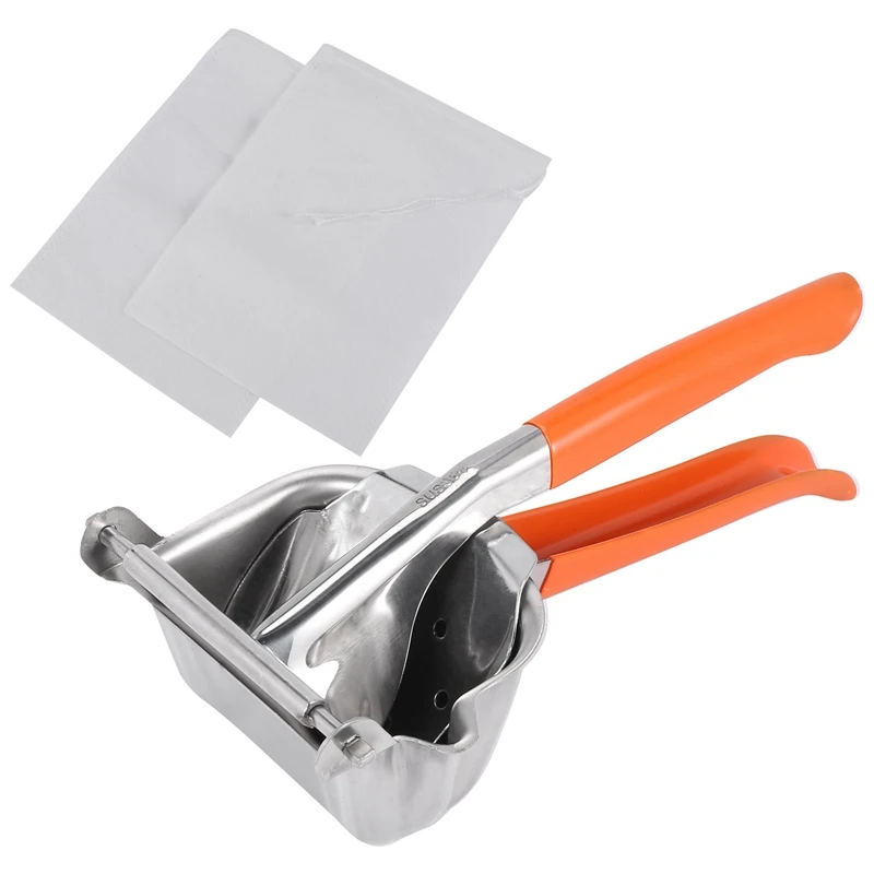 

Соковыжималка для фруктов из нержавеющей стали-соковыжималка для фруктов-сверхмощная ручная соковыжималка для фруктов с 2 пакетами для фруктов