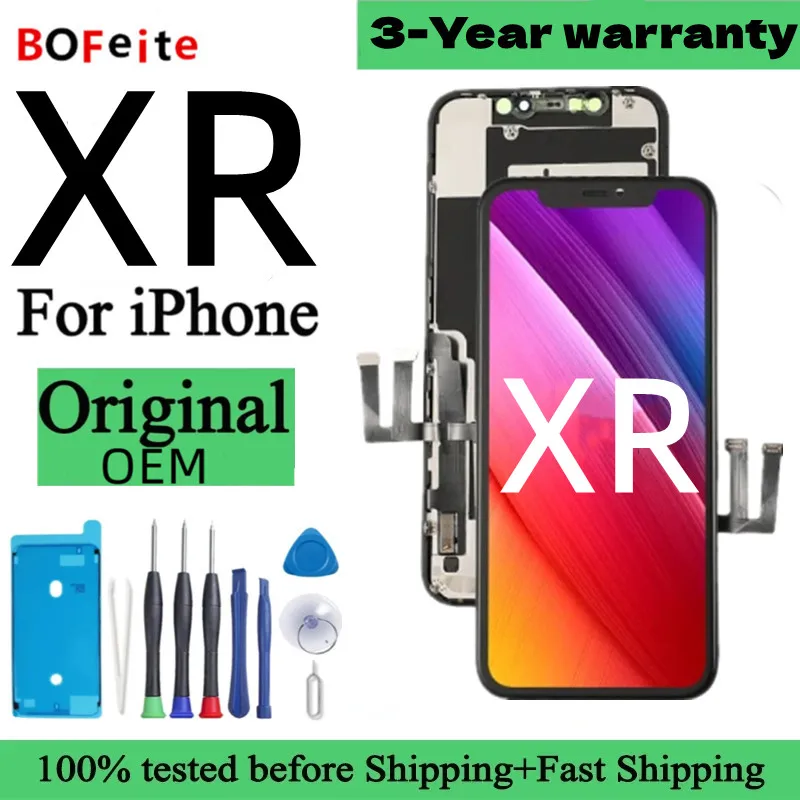 

Orignal OEM Screen Display For iPhone XR With 3D Touch Screen Digitzer assembly Replace For XR Replacement Screen Display