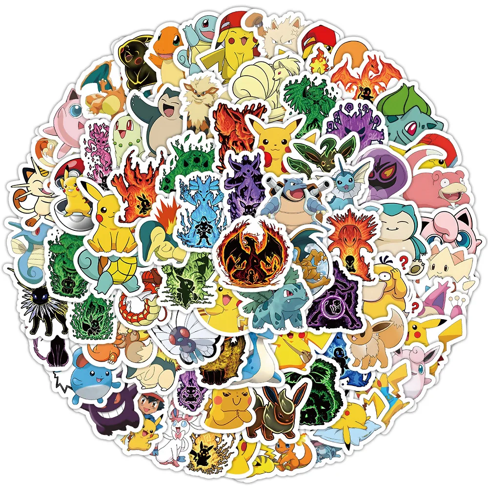 Kawaii Pikachu Anime Pokemon Stickers