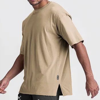 T-Shirt sportiva a maniche corte ad asciugatura rapida da palestra estiva da uomo maglie Fitness Shirt Trainer Running T-Shirt abbigliamento sportivo traspirante