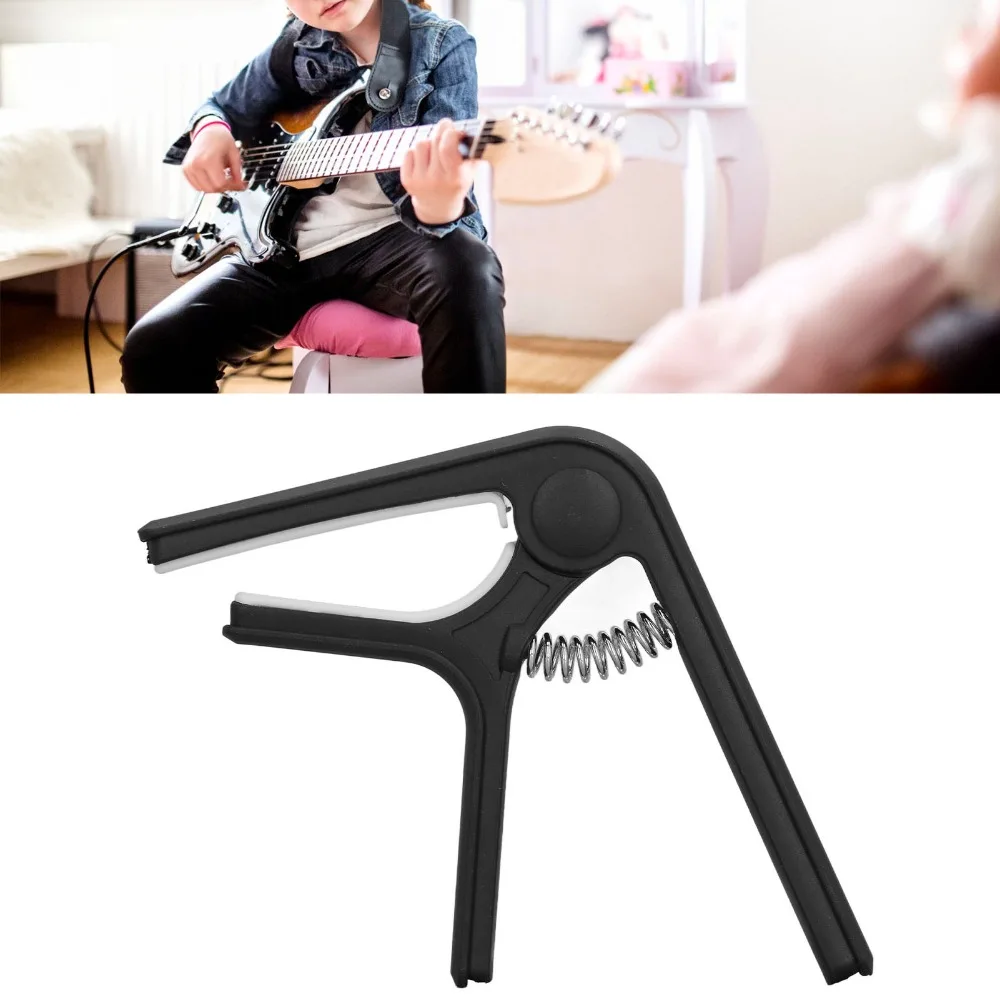 ABS ​ Gitarren-Capo ​ ​ Gleichmäßiger Druck ​ Anfänger-Capo ​ Frühlings-Capo ​ Rosa/Hellgrün/Schwarz/Weiß ​ Robuster Capo ​ – Detail 8