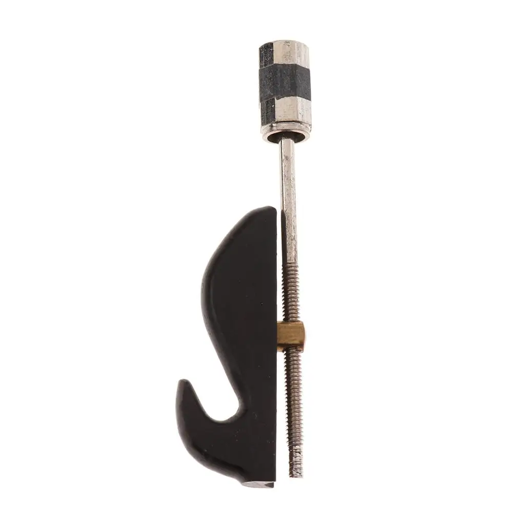 Black Sandalwood Erhu Bow Hook Screw Head Adjustable Tool for Erhu Players Black Sandalwood Bow Hook