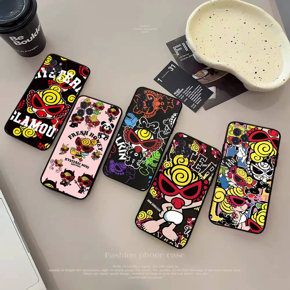 Hysteric Mini Japan Fashion Phone Case - Sleek Black Cover