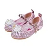 Frozen Elsa Sandals Girls Shoes Princess Dance Shoes for Baby Girls Fashion Non-Slip Crystal Shoes Sandals for Girls 6