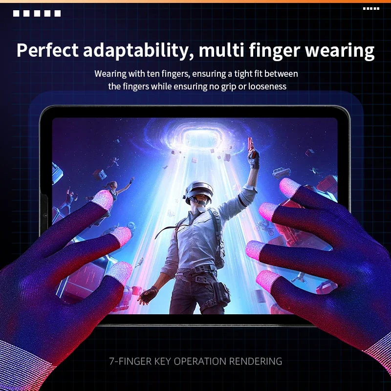 E-sports Game Finger Cover Mobile Phone Tablet Touch Screen Gloves Cold-proof Warm Anti-static Five-finger Two-finger Gloves touch screen gloves gaming finger sleeves