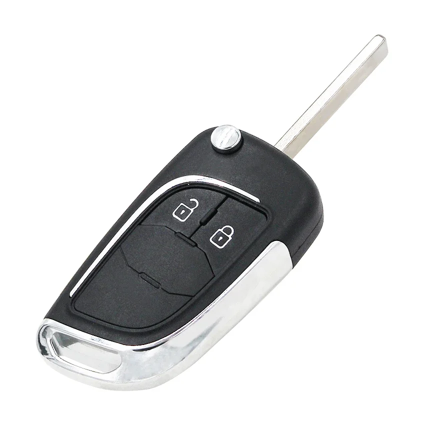 2 Button Modified Flip Folding Key Shell case fob for Chevrolet Aveo Cruze Orlando Trax Uncut HU100 Blade