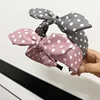 Fashion Hair Accessories Trend Women's Wide Headband Bow Knot Cross Sweet Style Polka Dot Hairband Cute Hoop Headwear 2